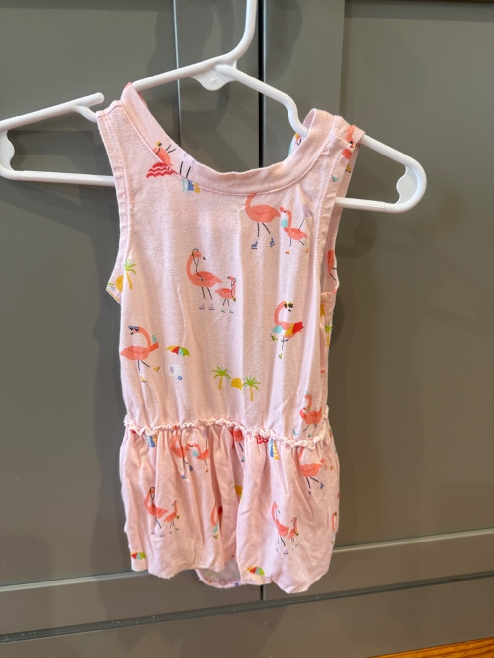 Angel Dear Pink Flamingo One-Piece Romper